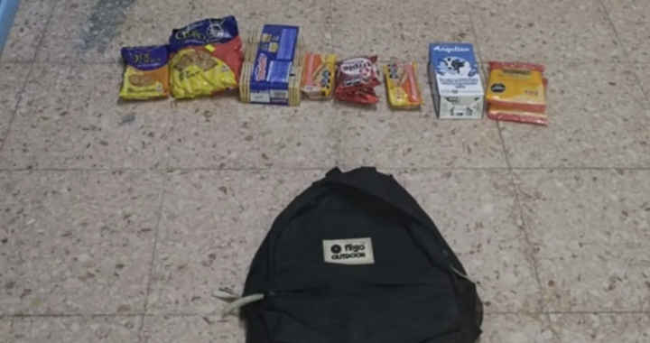 SANTA ROSA: SE LLEVÓ UN PAQUETE DE SALCHICAS, LECHE Y UNAS GALLETITAS PARA ZAFAR LA NOCHE,  PERO LO ATRAPARON